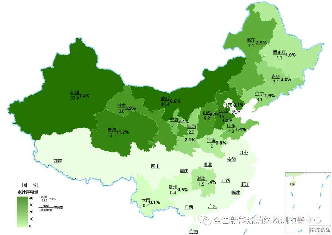 2021年前三季度各省新能源装机、发电量、消纳情况一览(图8)