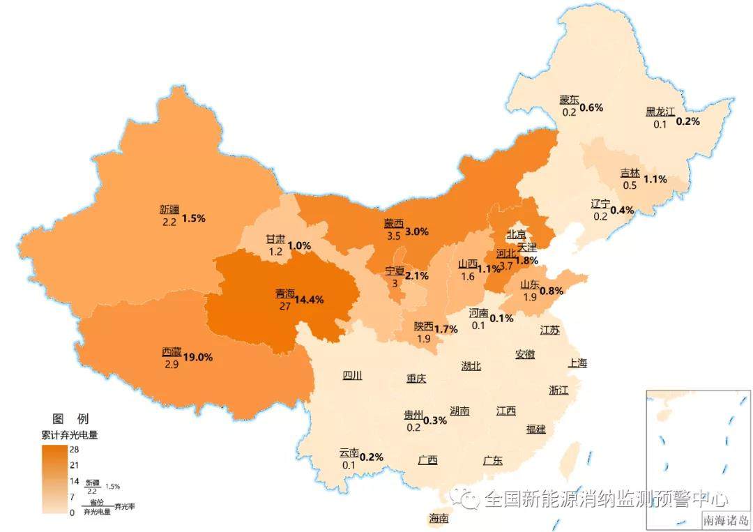 2021年前三季度各省新能源装机、发电量、消纳情况一览(图10)